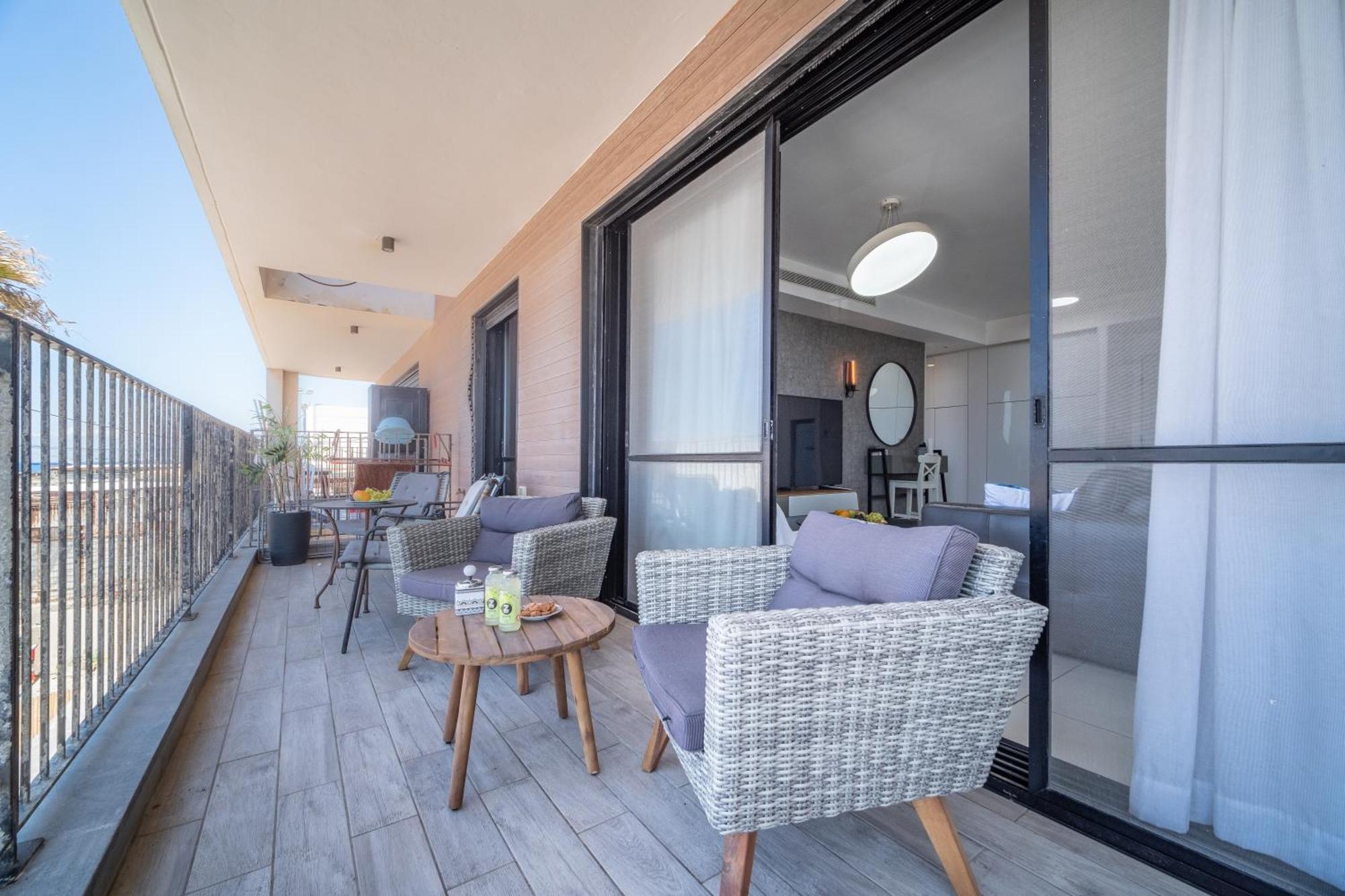하이파 Bat Galim Full Sea View Balcony By Sea N' Rent 아파트 외부 사진